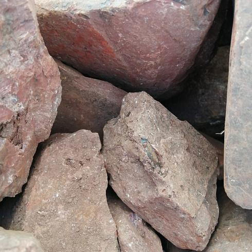 фото Яшма красная  (фр. 70-100 мм)  купить в Нижнем Новгороде в интернет-портале КАМЕНЬ КЛУБ